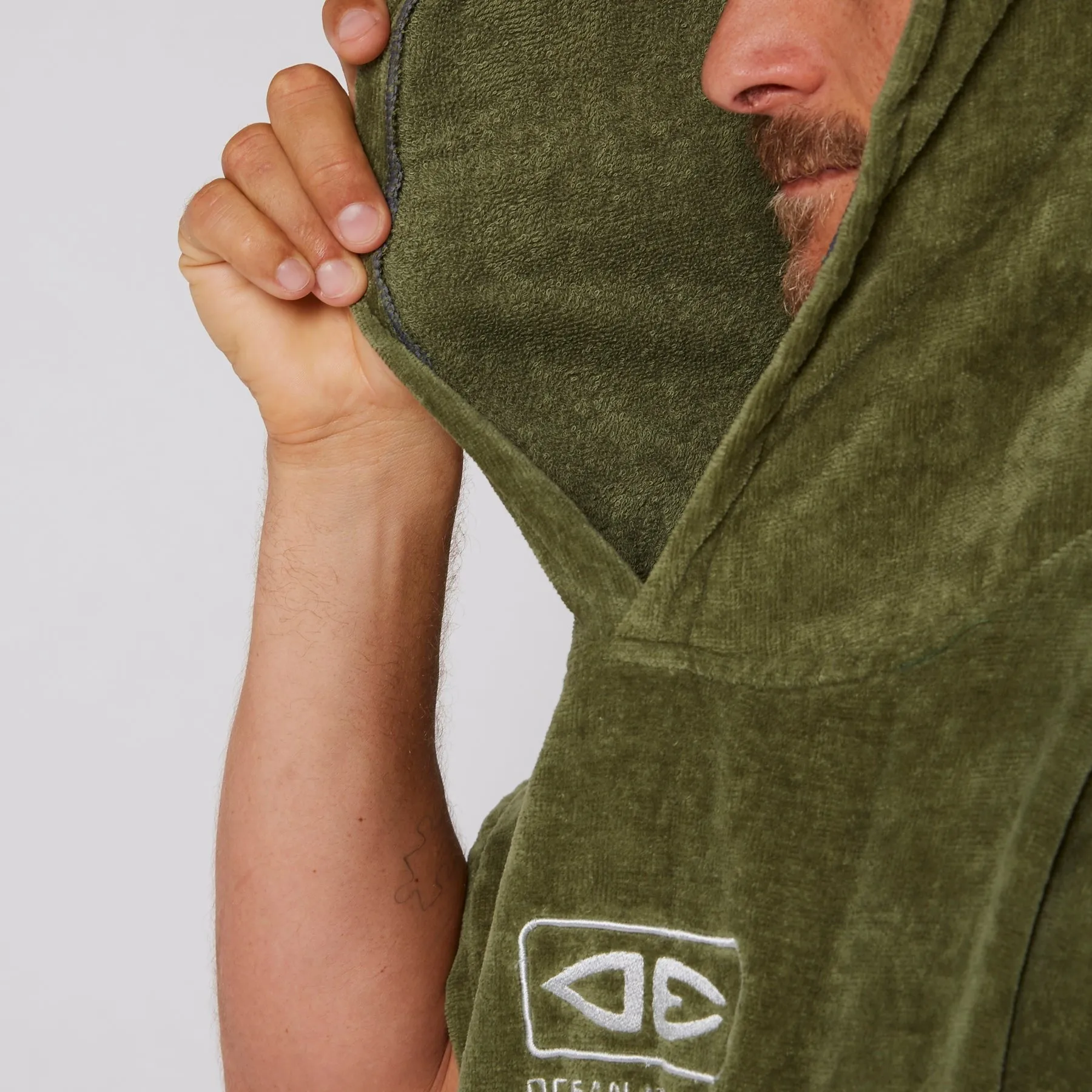 Mens Corp Hooded Poncho