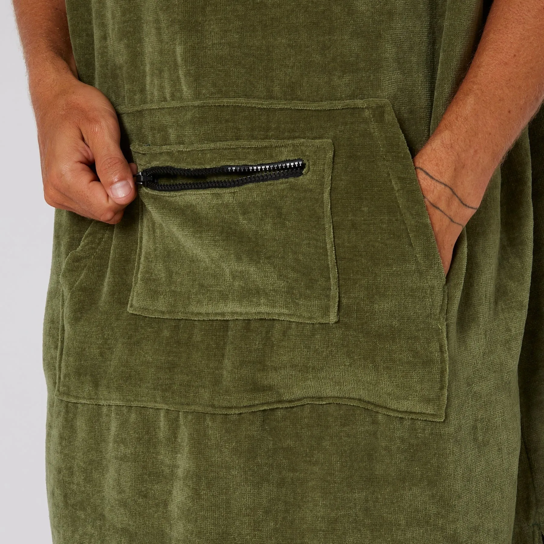 Mens Corp Hooded Poncho