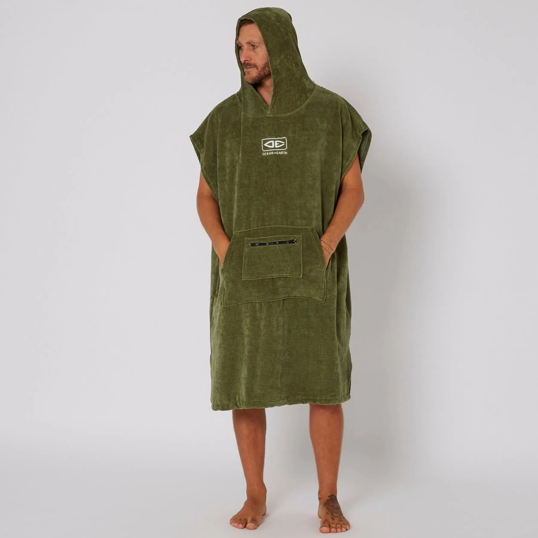 Mens Corp Hooded Poncho