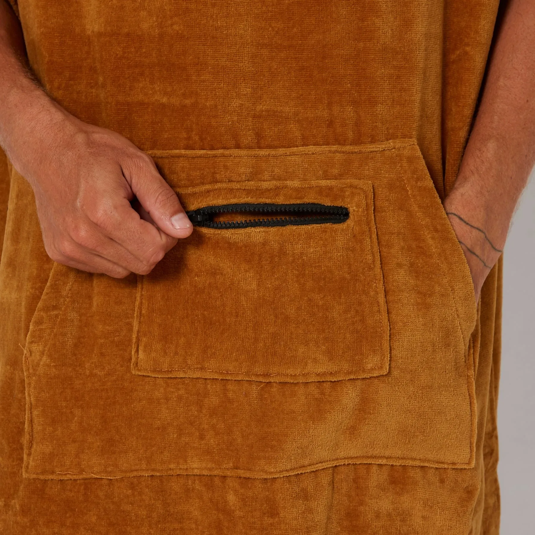 Mens Corp Hooded Poncho