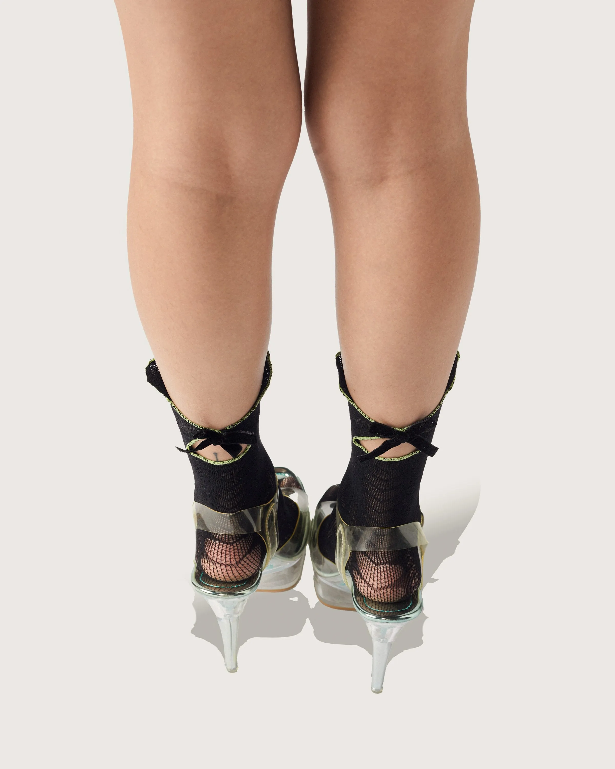 Midnight Kitty Lace Socks