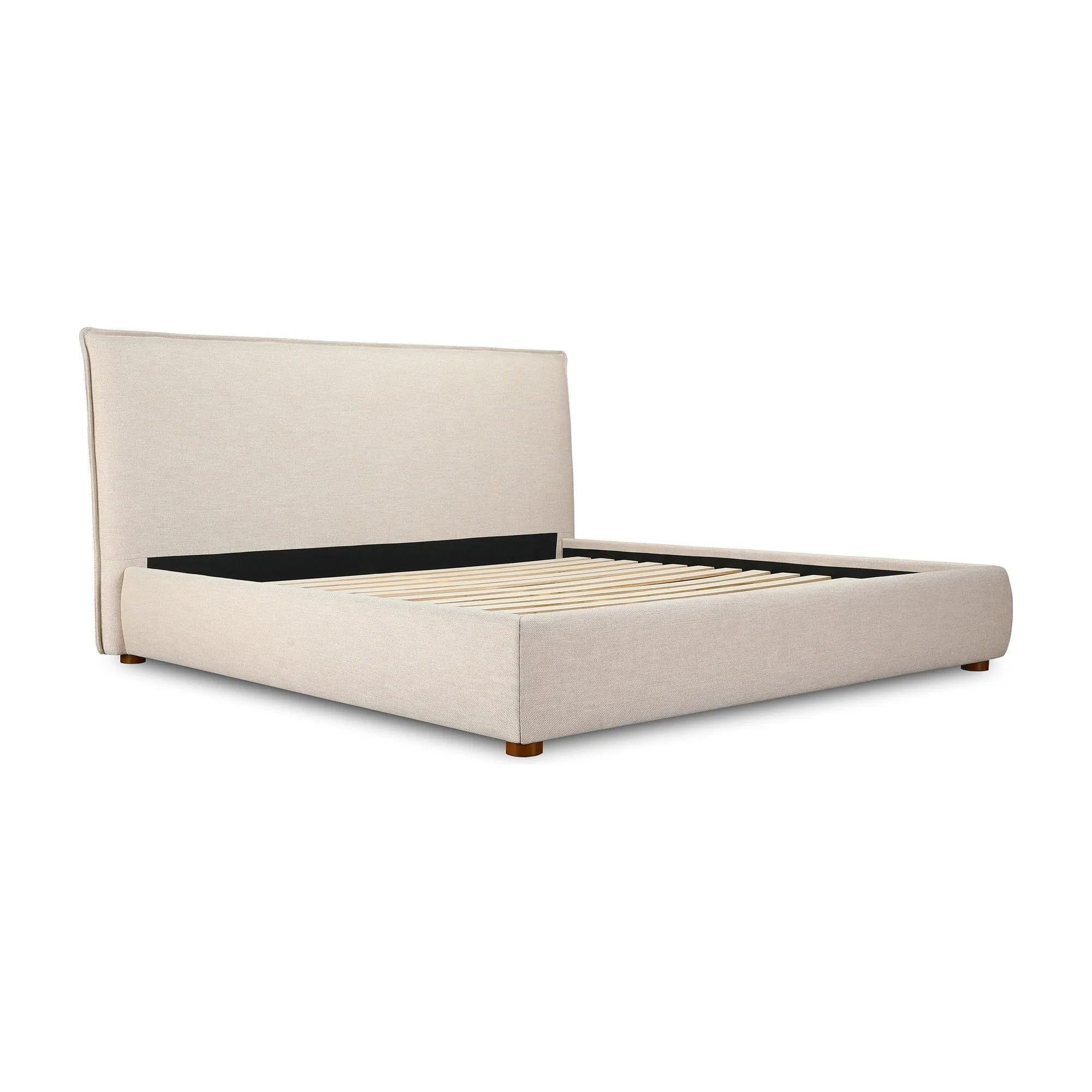 Moe's Home Collection Luzon Wheat Upholstered King Size Bed