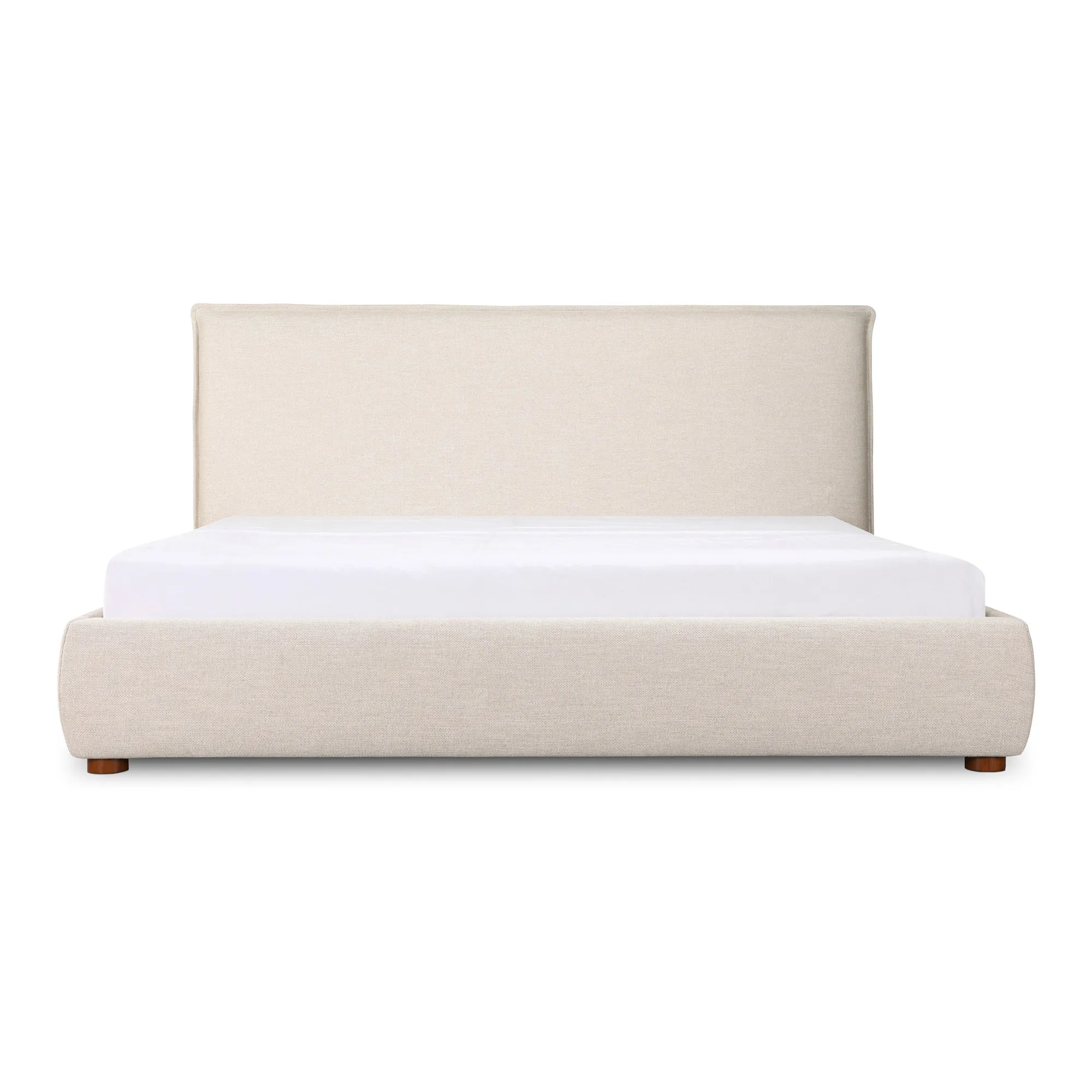 Moe's Home Collection Luzon Wheat Upholstered King Size Bed