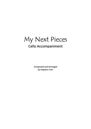 My Next Pieces String Accompaniment Score for Cello