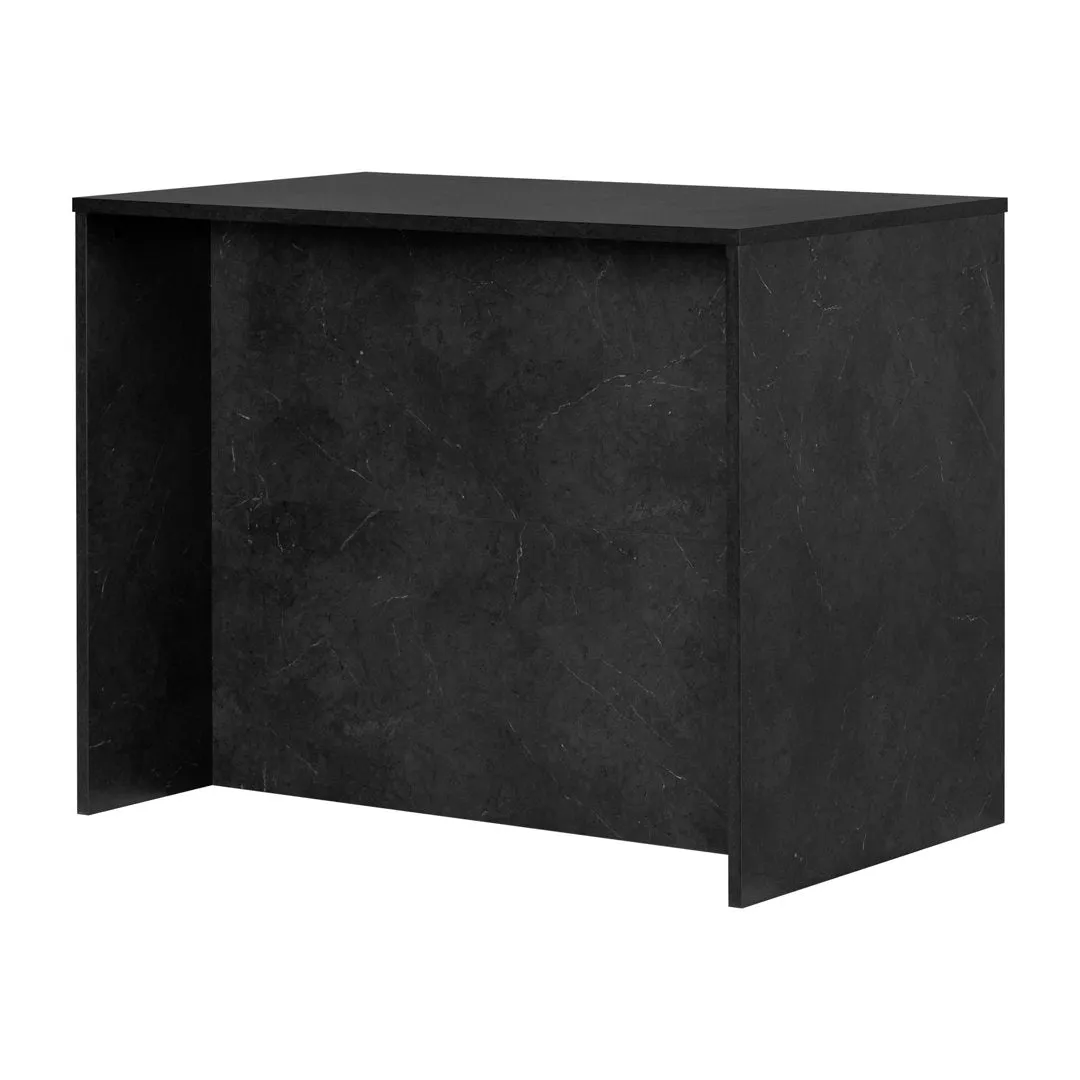 Myro 47.25'' Wide Kitchen Island South Shore Base Finish: Black