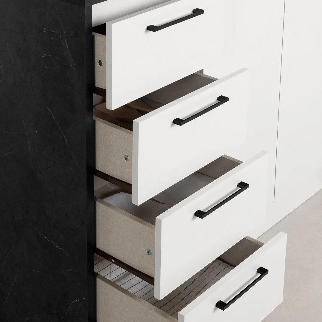 Myro 47.25'' Wide Kitchen Island South Shore Base Finish: Black