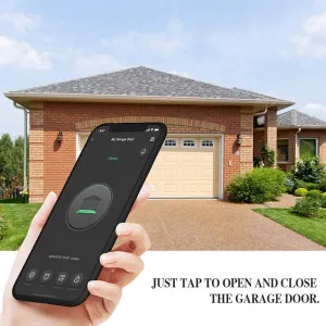 New Smart Wi-Fi Garage Door Opener WiFi Wireless Garage Door Remote, Open and Close Garage Door from Anywhere, Compatible with Google Assistant