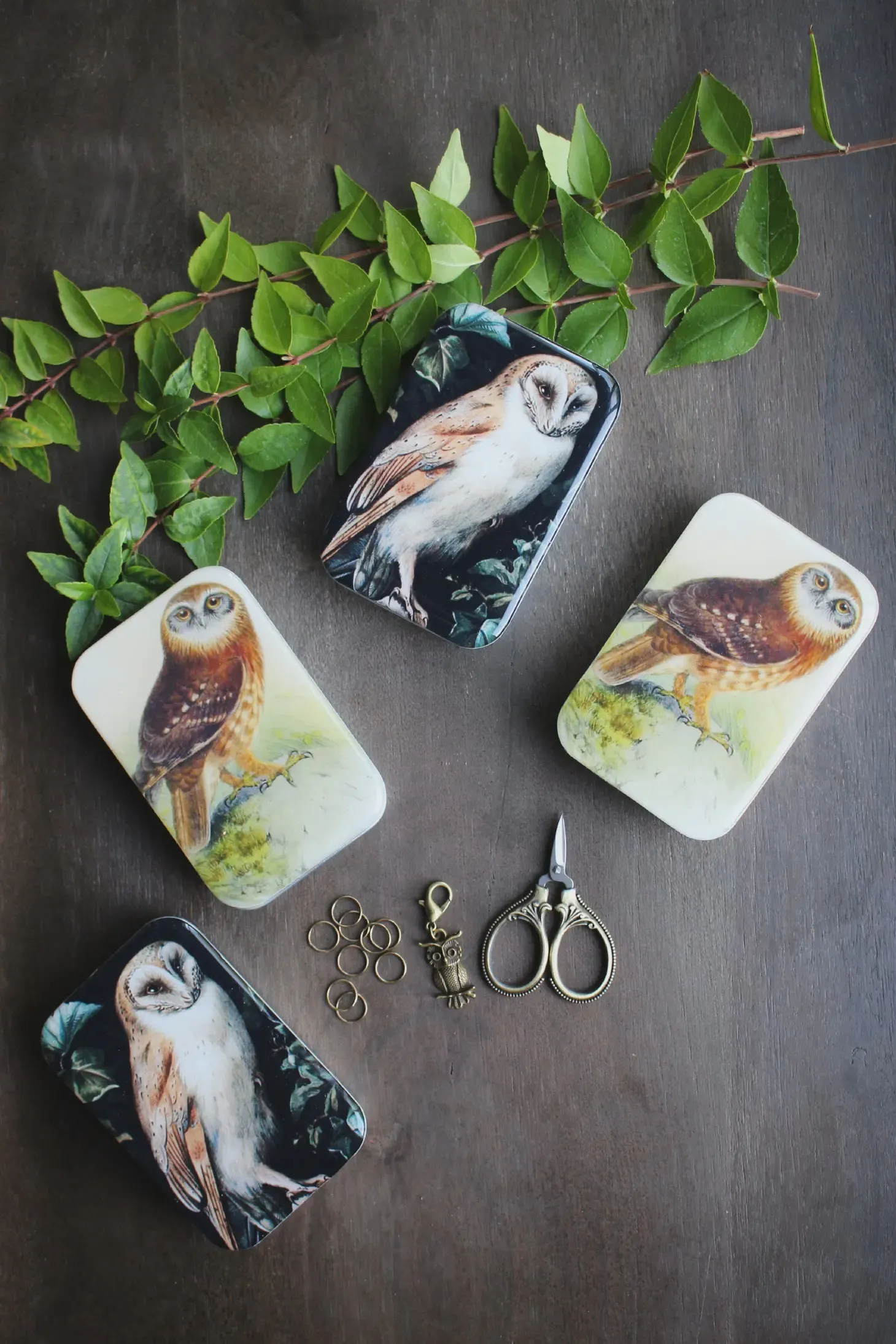 NNK Owl Notions Tin