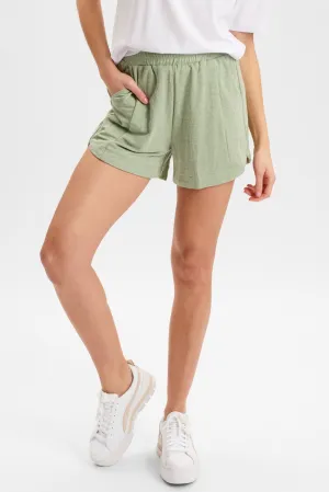 NUDOMINO SHORTS - Sea Foam