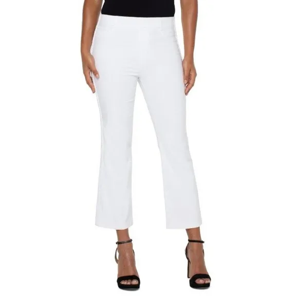 NWT Liverpool X Nordstrom ECO Chloe Pull On  Crop Flare Jeans