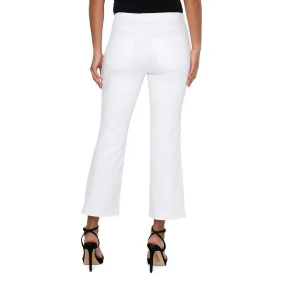 NWT Liverpool X Nordstrom ECO Chloe Pull On  Crop Flare Jeans