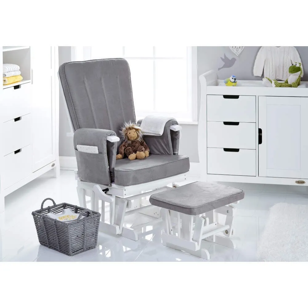 Obaby Stamford Classic Sleigh 7 Piece Room Set - White