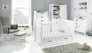 Obaby Stamford Classic Sleigh 7 Piece Room Set - White