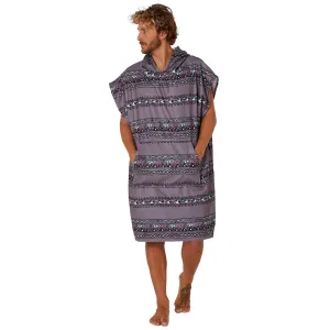 OCEAN & EARTH DIGITAL HOODED SURF TOWEL CHARCOAL