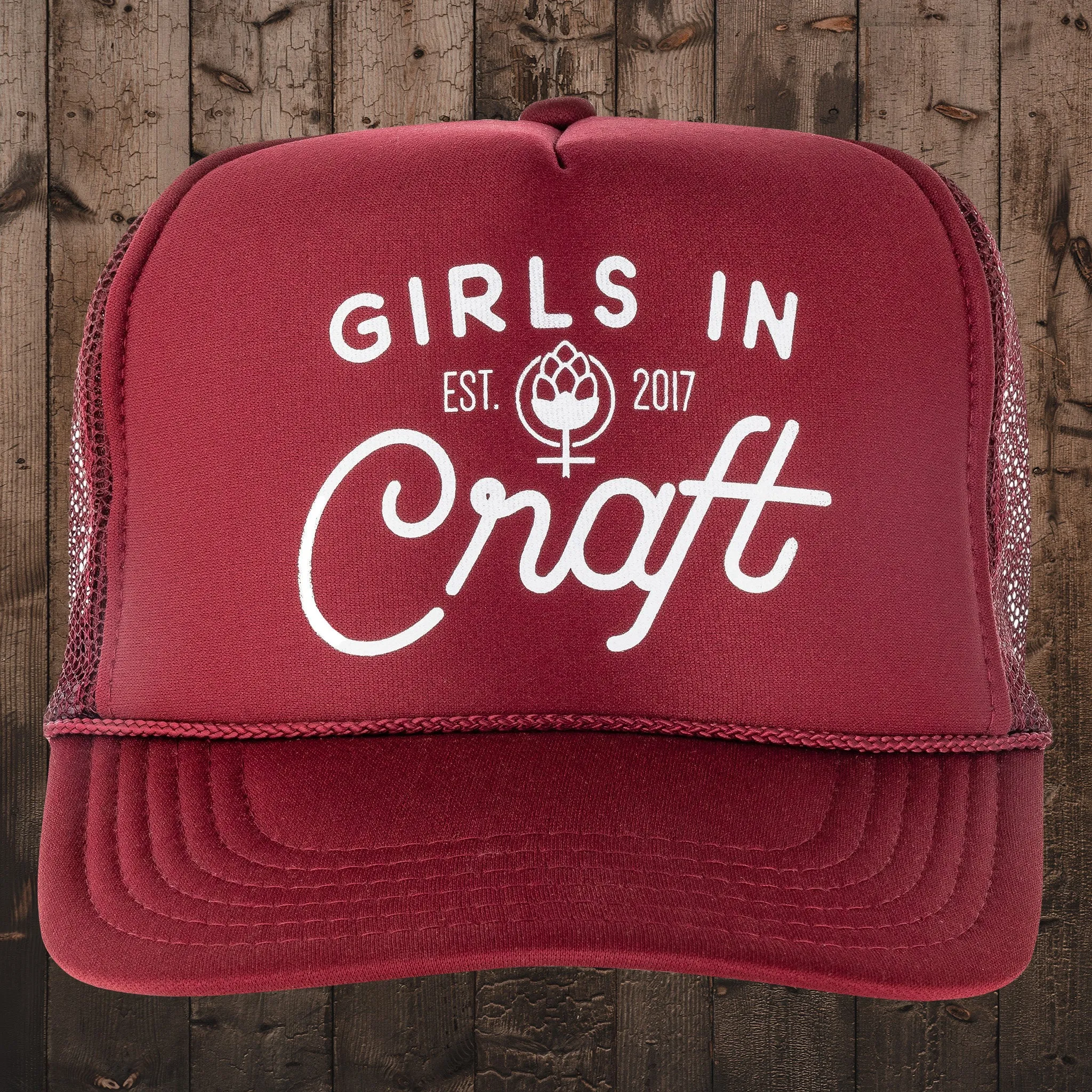 OG Logo Foam Trucker Hat-Maroon