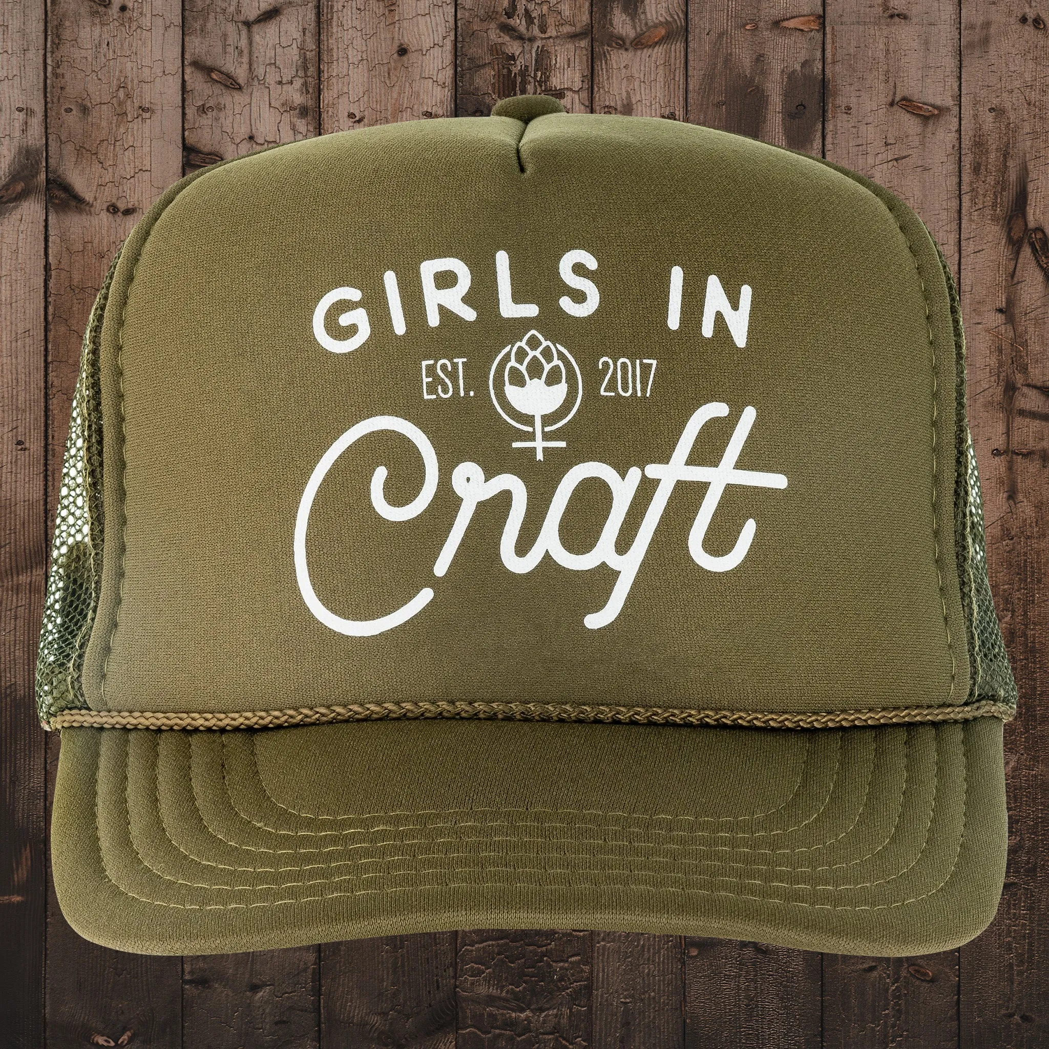 OG Logo Foam Trucker Hat-Military