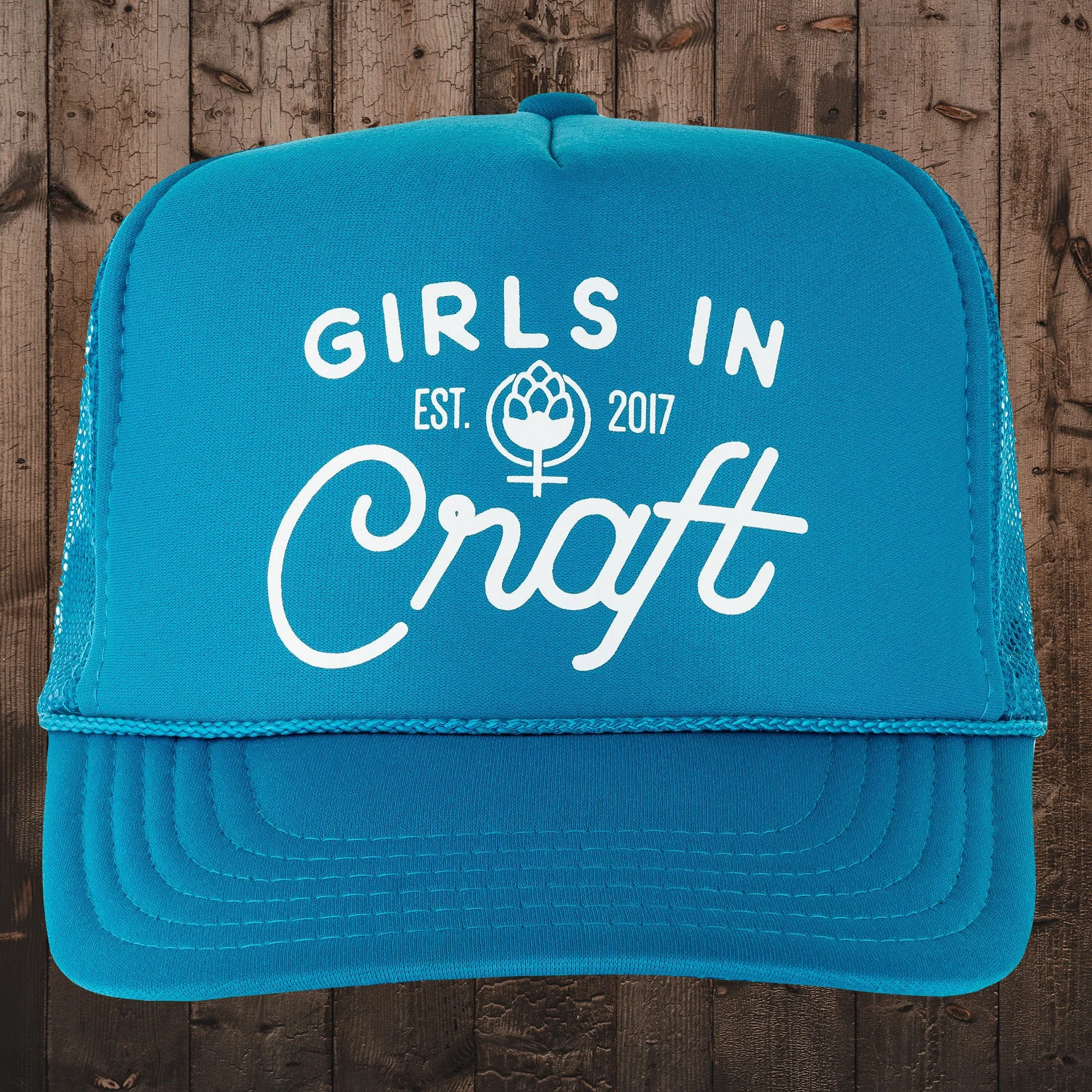 OG Logo Foam Trucker Hat-Turquoise