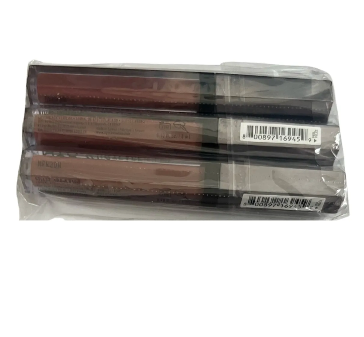 Pack of 3 NYX Slip Tease Full Color Lip Lacquer, Urban Oasis STLL22