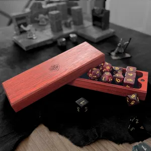 Padauk Magnetic Dice Box - Nomads Armory