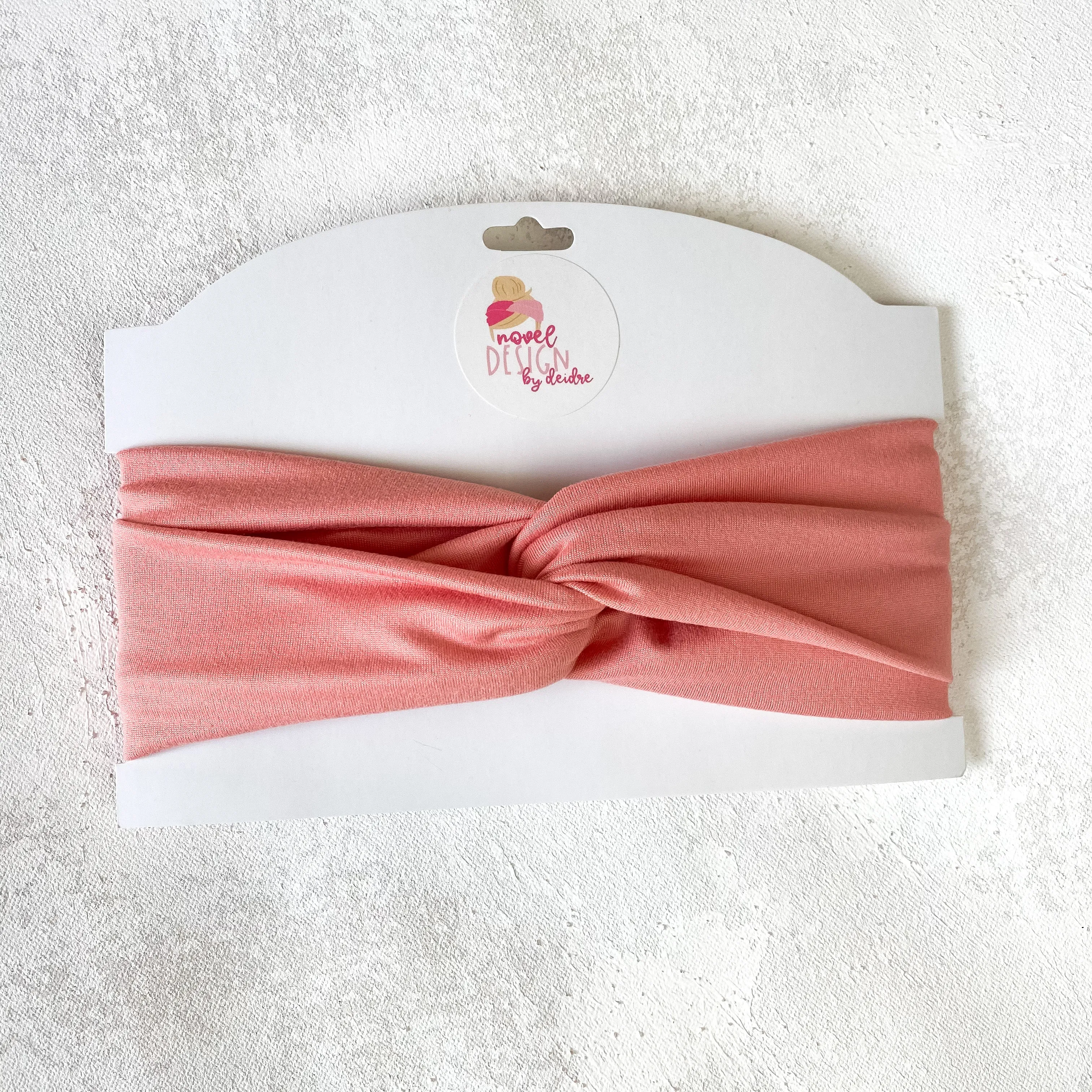 Peachy Pink Twist Turban Headband