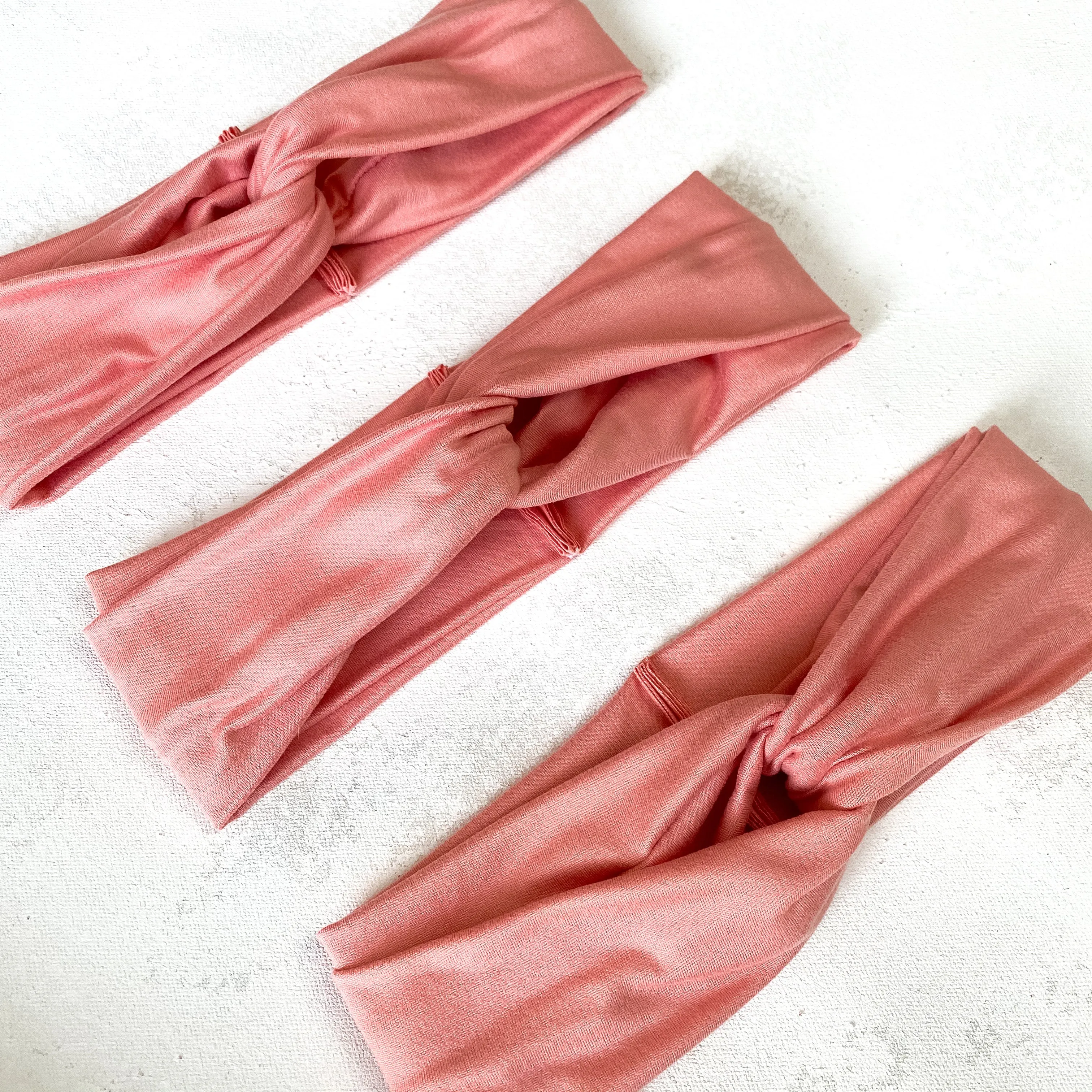 Peachy Pink Twist Turban Headband