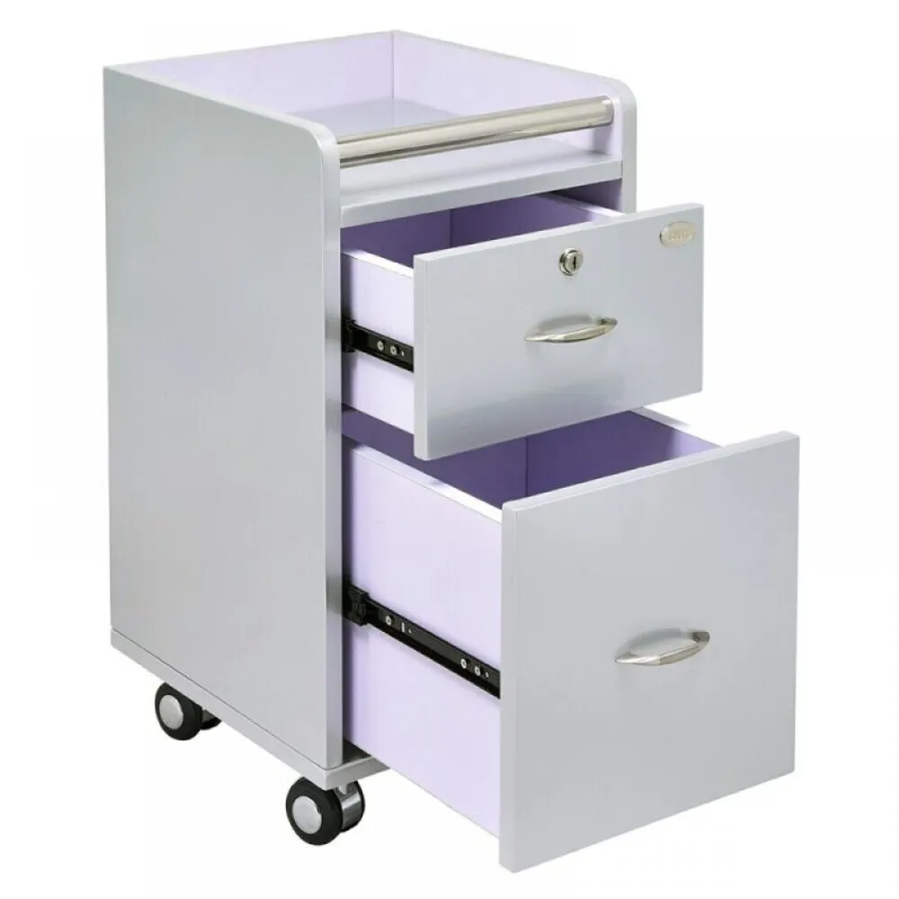 Pedicure Manicure Trolley Cart - Grey by DIR Salon Furniture