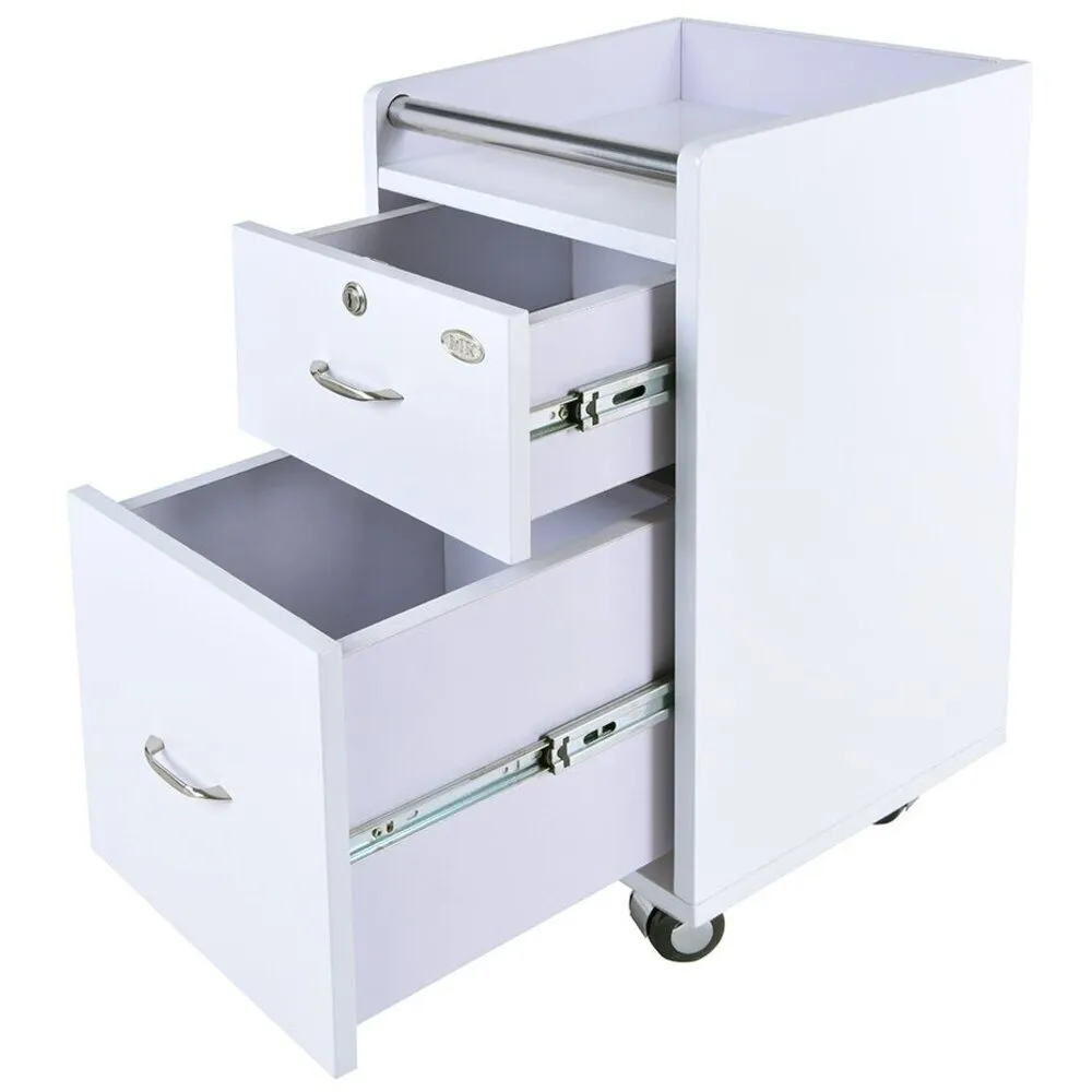 Pedicure Manicure Trolley Cart - White by DIR Salon Furniture