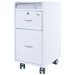 Pedicure Manicure Trolley Cart - White by DIR Salon Furniture