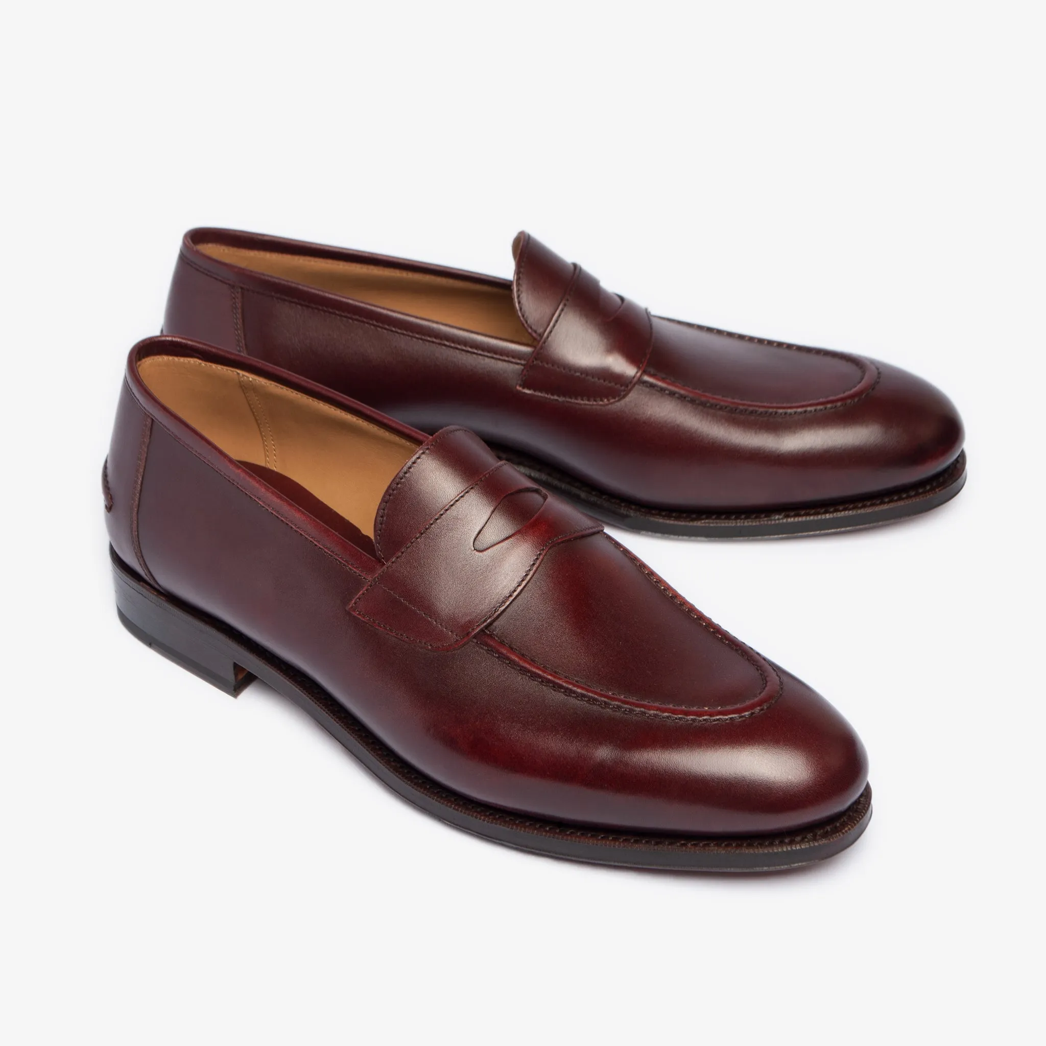 Penny Loafer II - Burgundy - Rufer Last