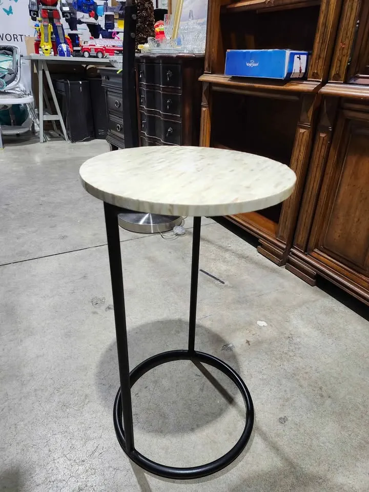 Pier 1 Imports - Mother-of-Pearl Round C-Table