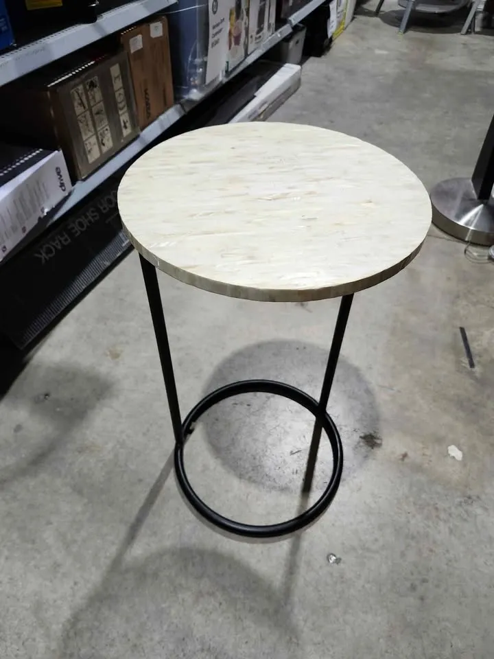 Pier 1 Imports - Mother-of-Pearl Round C-Table