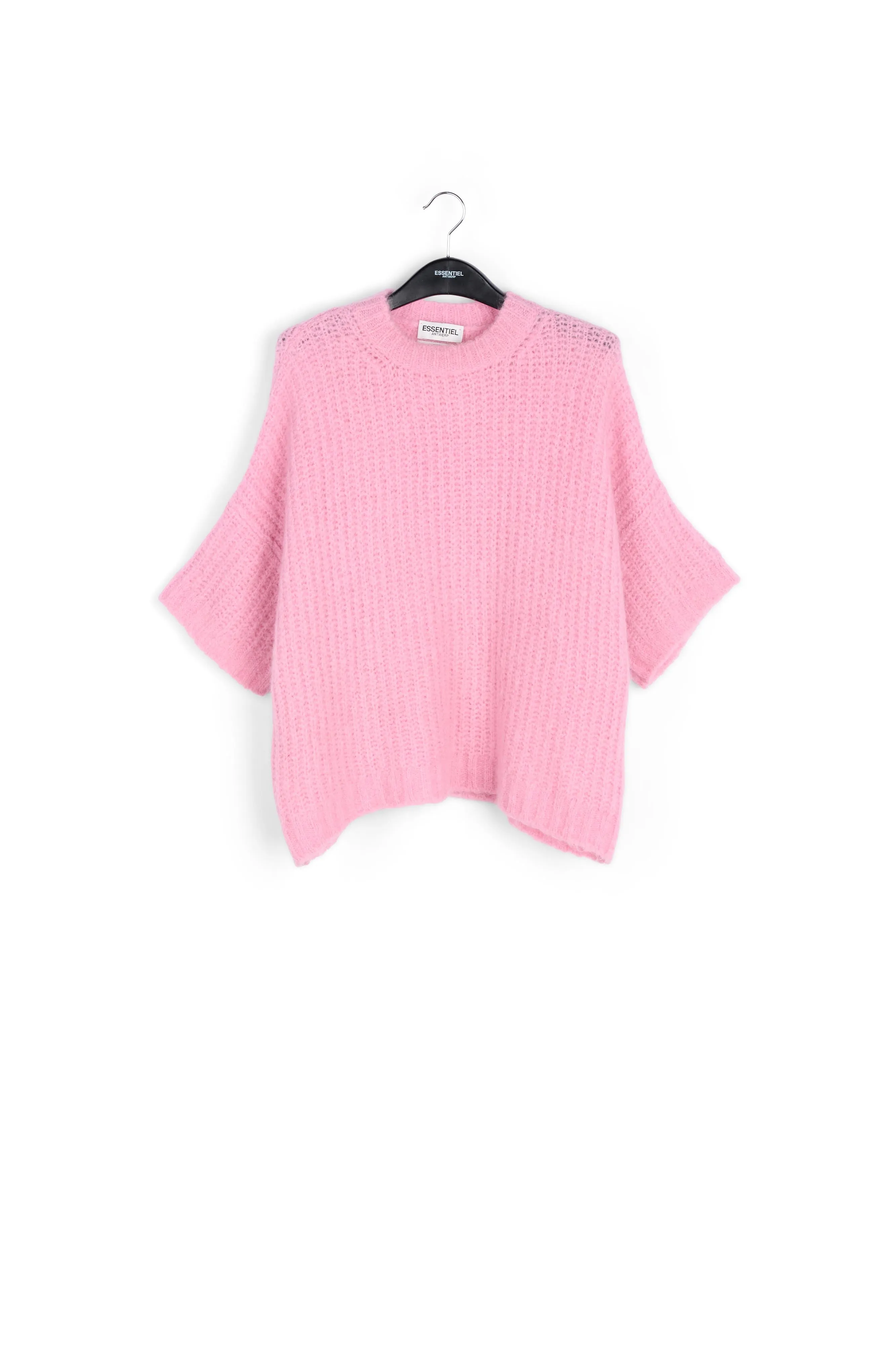 Pink boxy cut knit sweater