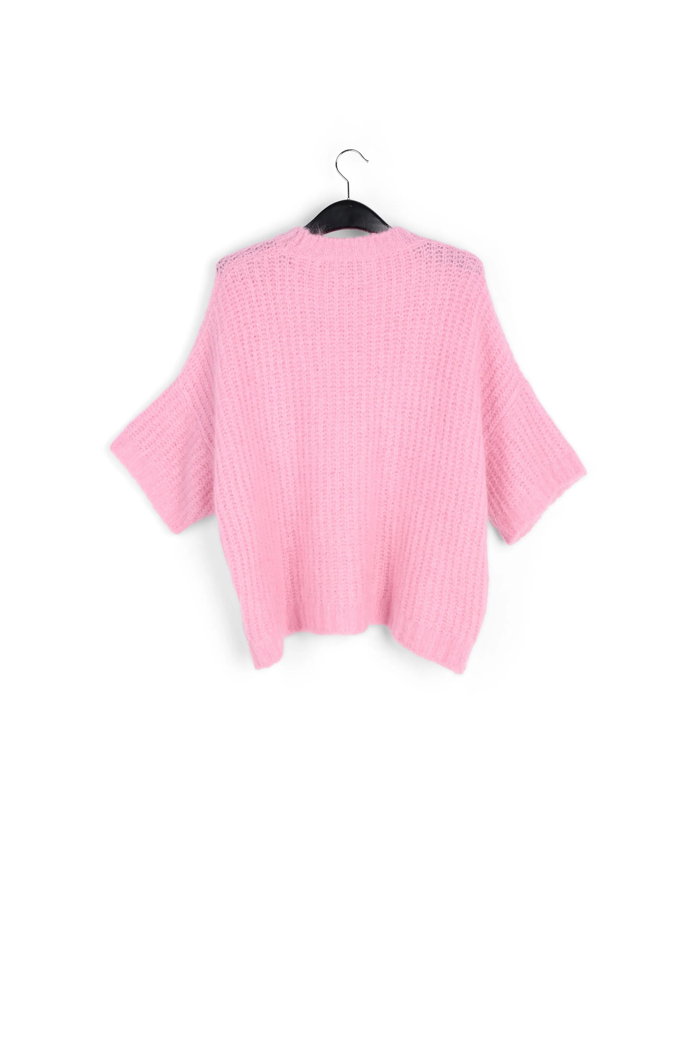 Pink boxy cut knit sweater
