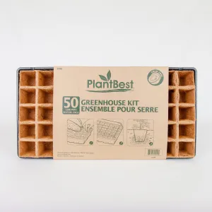 PlantBest 50-Pot Coconut Coir Greenhouse Kit