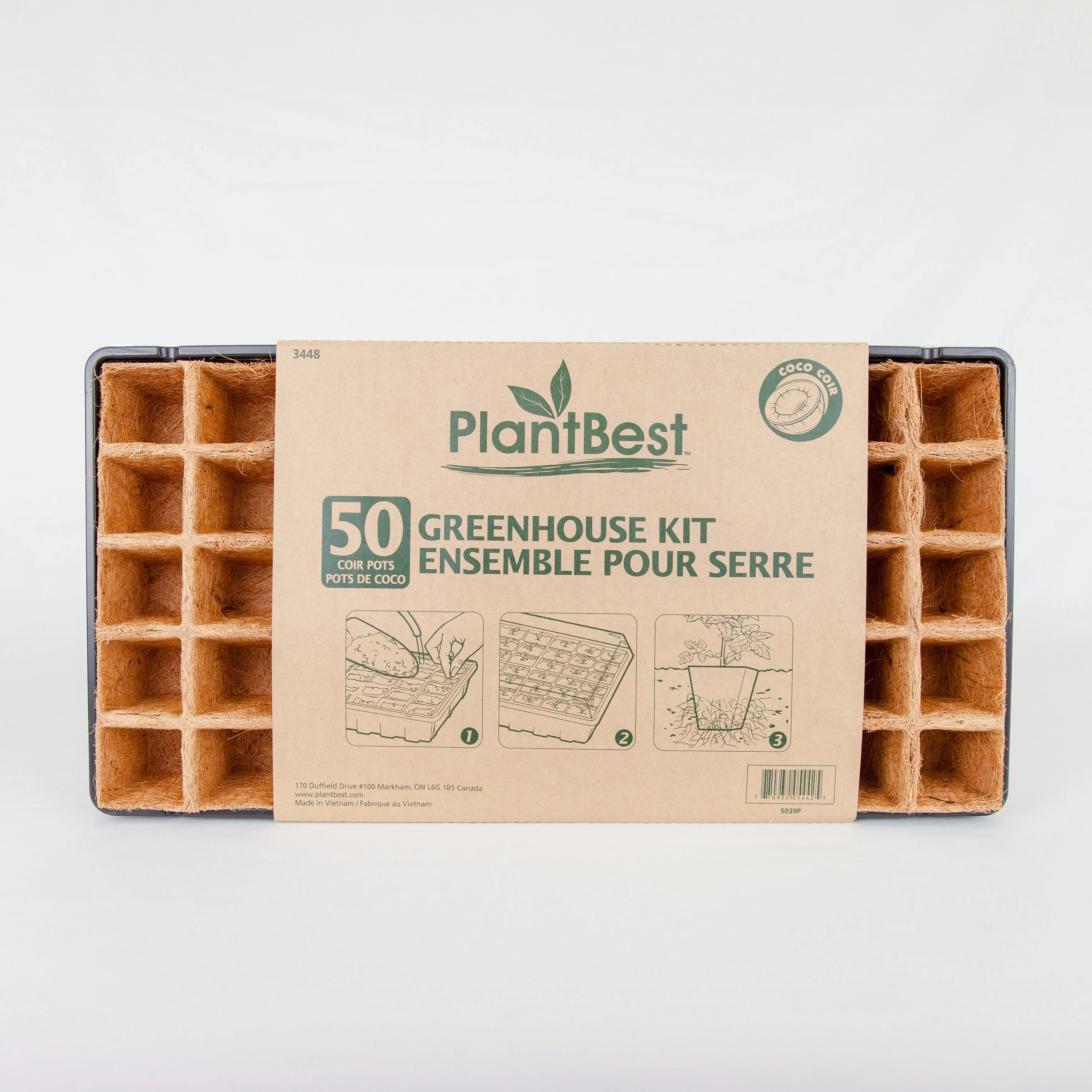 PlantBest 50-Pot Coconut Coir Greenhouse Kit