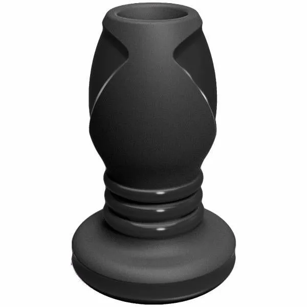 Platinum Silicone The Stretch Silicone Anal Plug Medium - Black