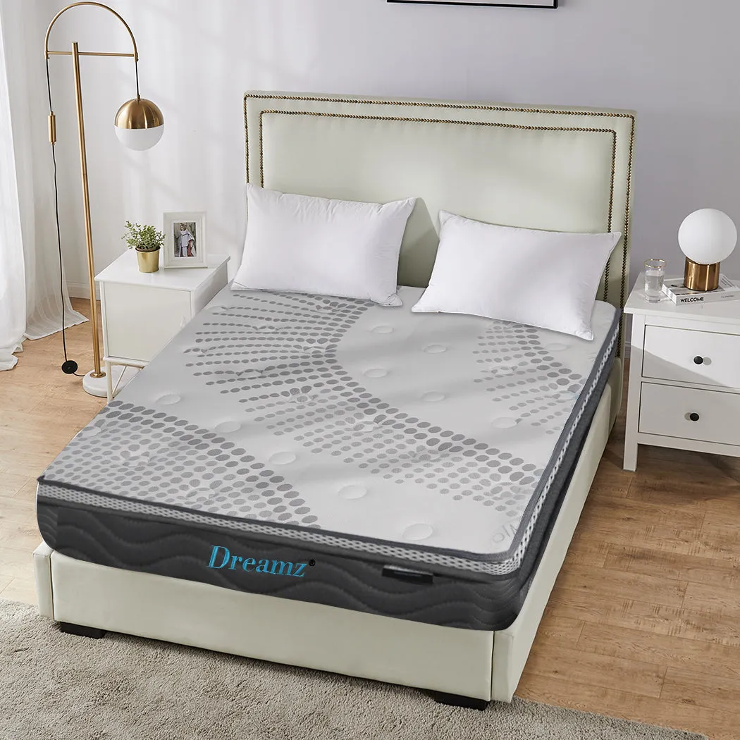 Pocket Spring Mattress Cool Gel Memory Foam  Euro Top Medium Soft 30CM - DOUBLE