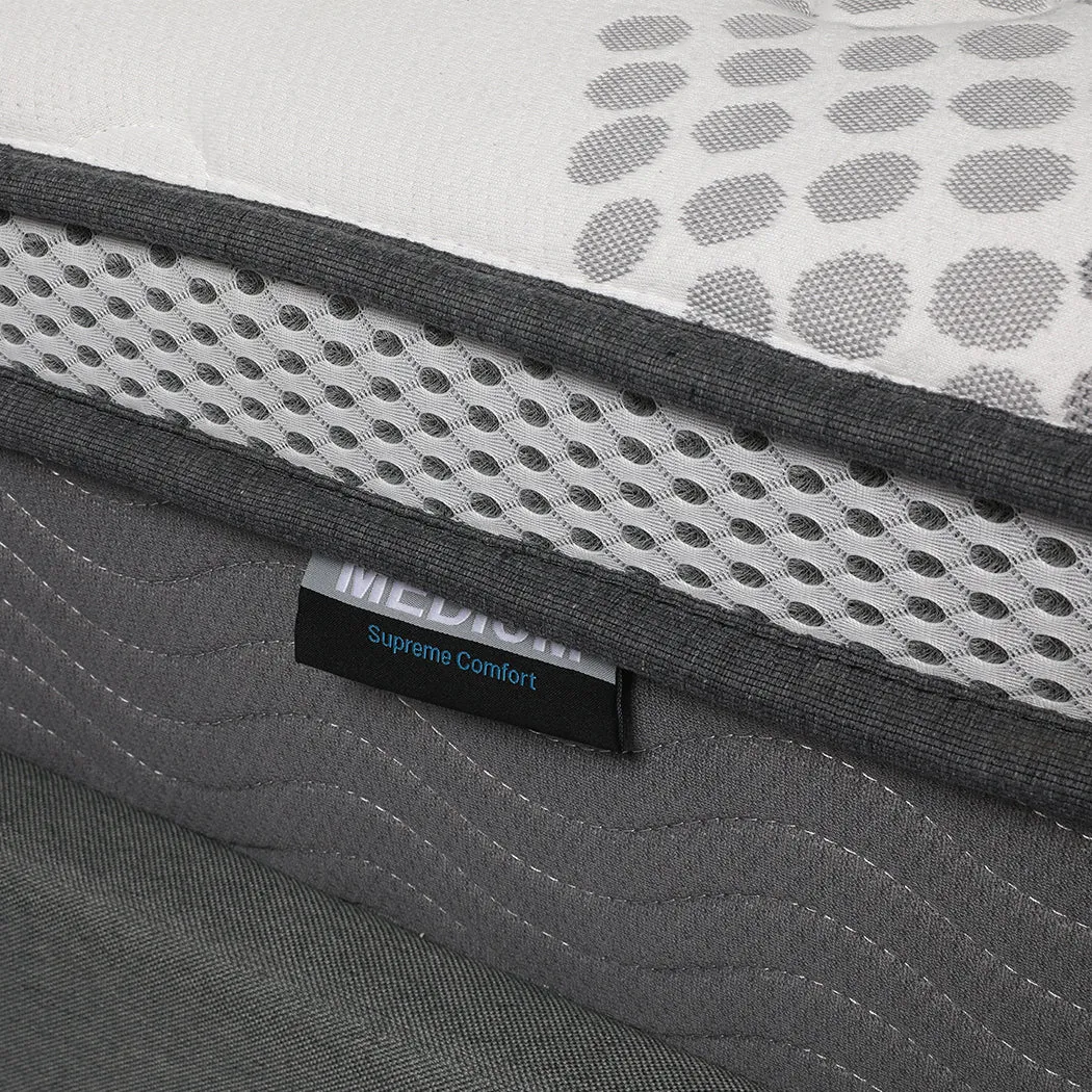 Pocket Spring Mattress Cool Gel Memory Foam  Euro Top Medium Soft 30CM - DOUBLE