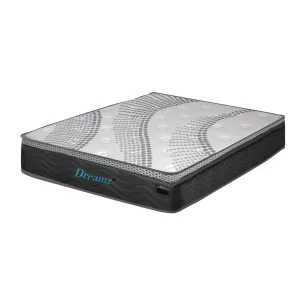 Pocket Spring Mattress Cool Gel Memory Foam  Euro Top Medium Soft 30CM - DOUBLE