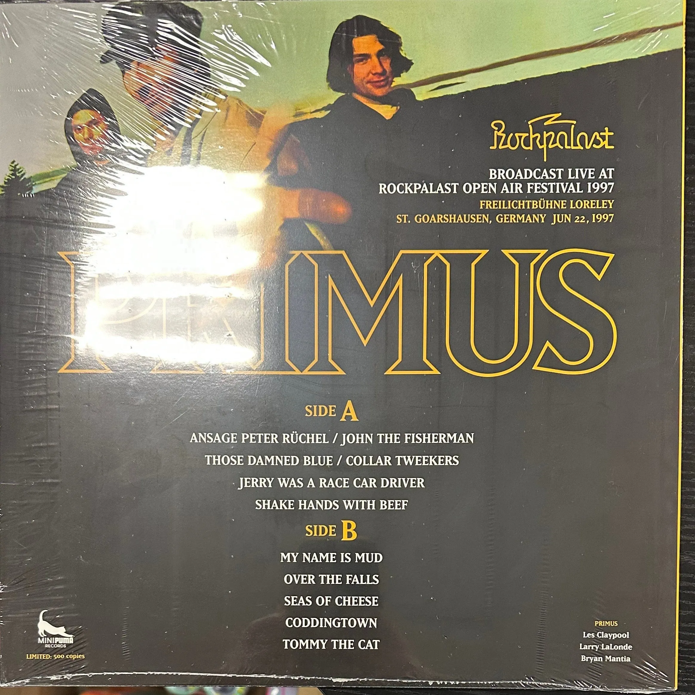 PRIMUS - BROADCAST LIVE AT ROCKPALAST OPEN AIR FESTIVAL Vinyl LP Record *Unofficial Release*