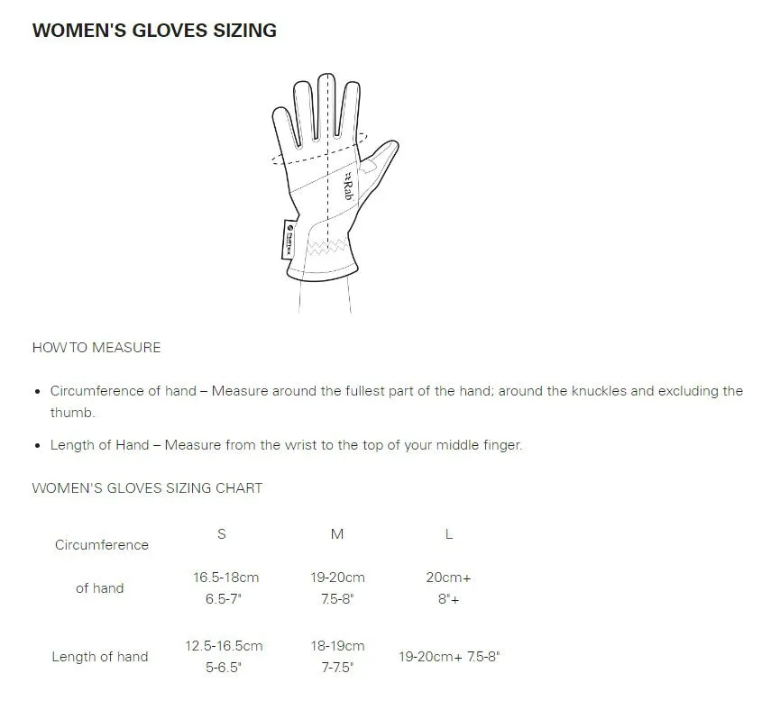 Rab Women's Power Stretch Contact Glove