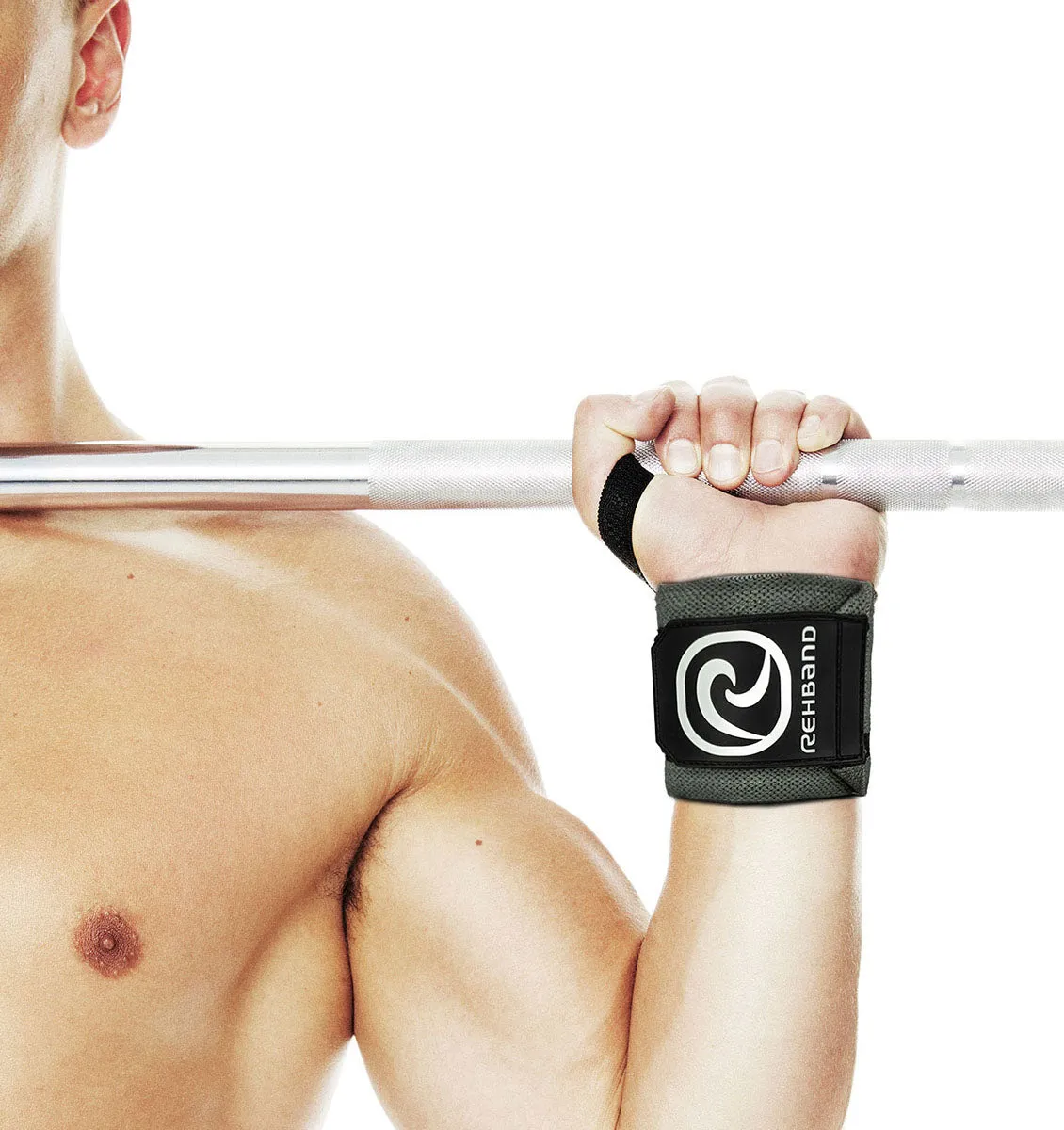 Rehband 18" X-RX Wrist Wraps - Steel Grey
