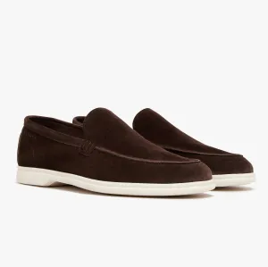 Relaxed Loafer Chocolate Suede Mens