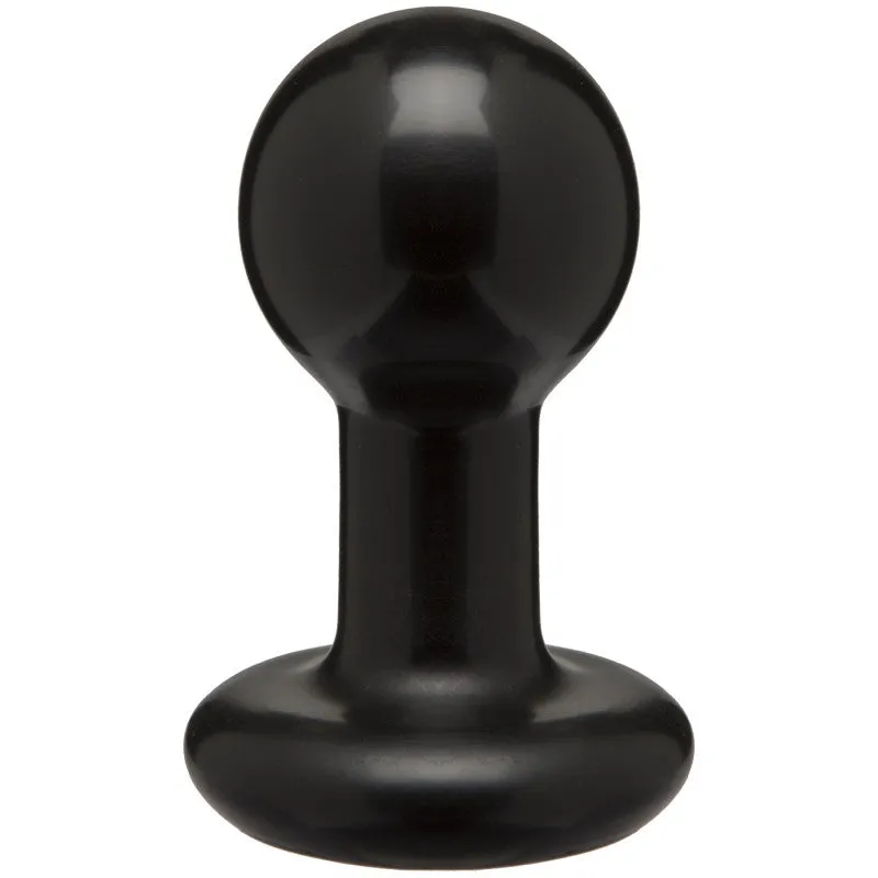 Round Butt Plug - Small - Black