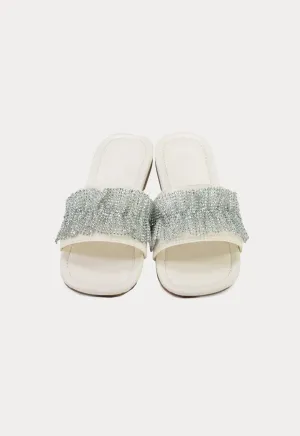 Ruched Strass Sew On Tape Slides