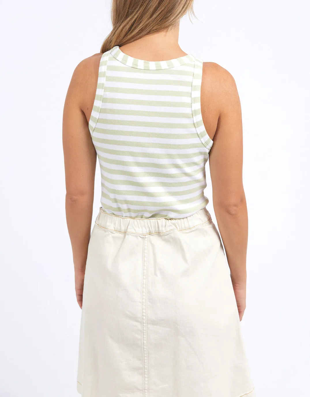 Ruth Tank - Gleam/White Stripe