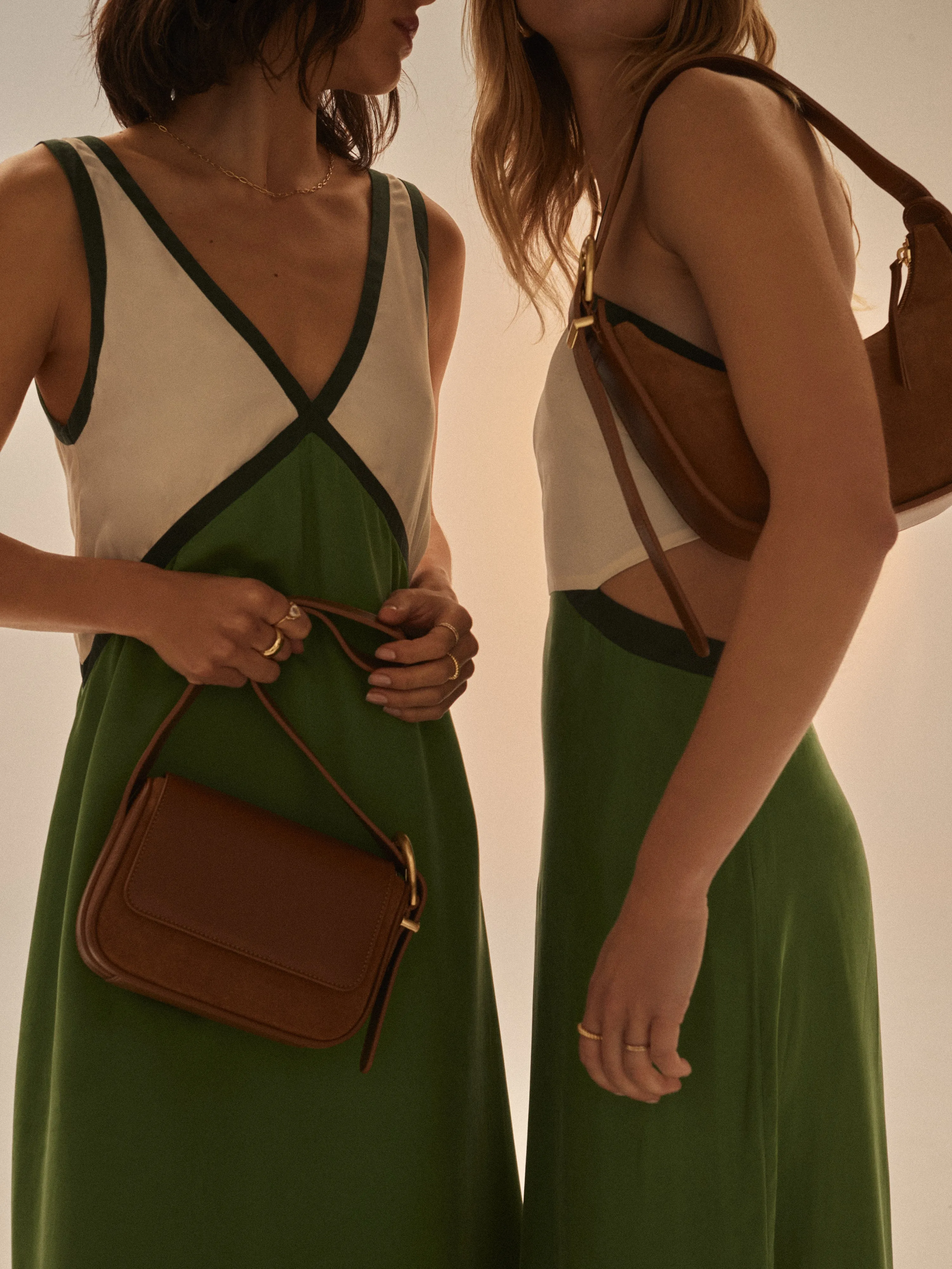 Saraia Contrast Maxi Dress