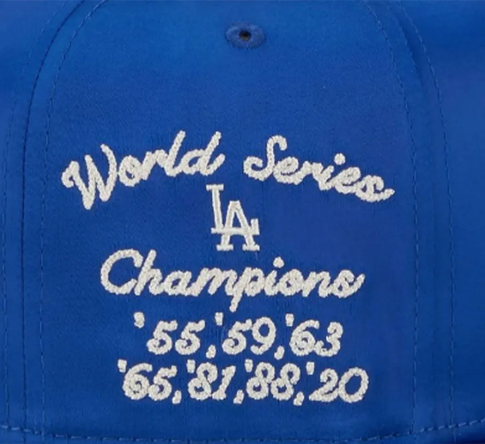 SATIN SCRIPT LOS DODGER SNAPBACK