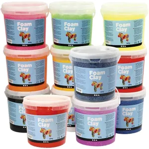 Self-Hardening Modelling Material With Small Beads 10 Colours 560g Tubs