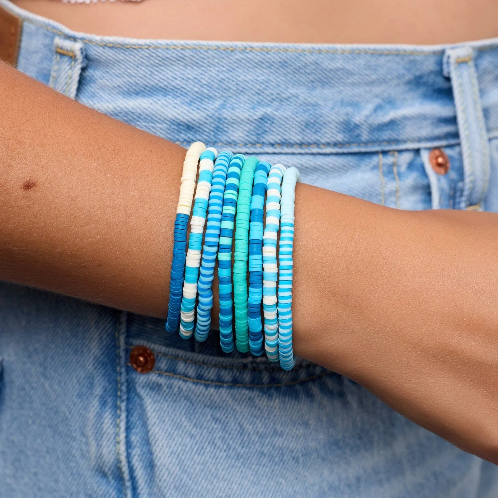 Shark Week Stretch Bracelet Set of 8